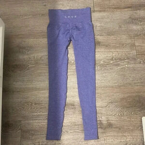 CRVS seamless scrunch butt leggings size small purple
